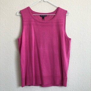 Cable & Gauge Pink Knit Tank Top NWT